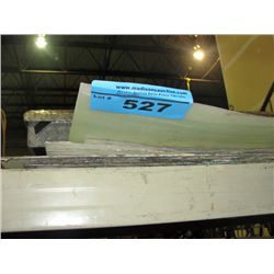 Large lot of clear plastic panels approx 2F by 4F