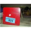 Image 1 : Red metal toolbox and contents