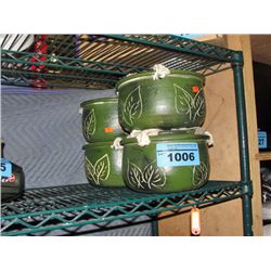 4pc clay planter sets