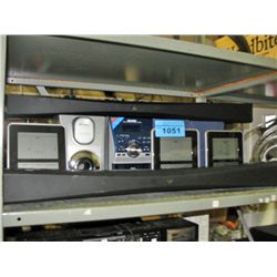 Shelf lot of home electronics