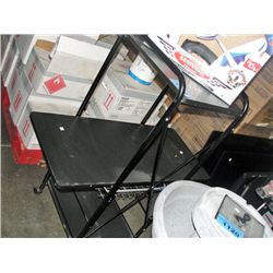 Rolling black 3tier stand