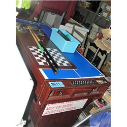 Games table; billairds, checkers, backgammon etc