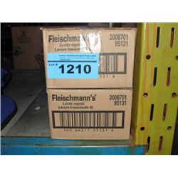 2 cases of fleischmanns instant rising yeast