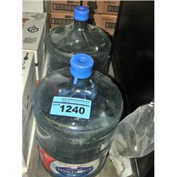 2 canadian springs large water cooler bottles