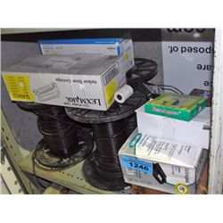 Shelf lot of tools hardware, wiring etc