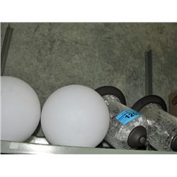 Shelf lot of glass light covers