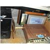 Image 1 : Shelf lot of pictures prints electronics etc