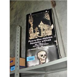 Pose and stay skeleton decoration