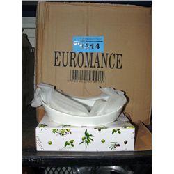 One case of 2pc white porcelain bowls