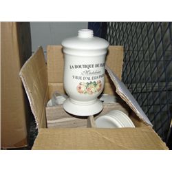 One box of bathroom accessories; tooth brush