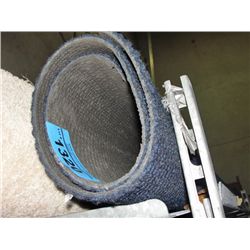One roll of blue indoor /outdoor new carpeting