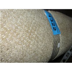 One roll of off white new carpeting