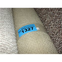 One roll of off white new carpeting