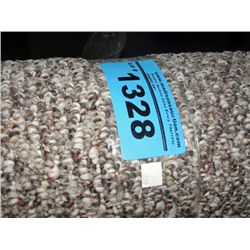 One roll of off white and beige new carpeting