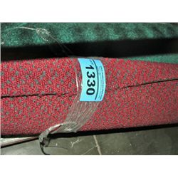 One roll of burgandy indoor/ outdoor new carpeting