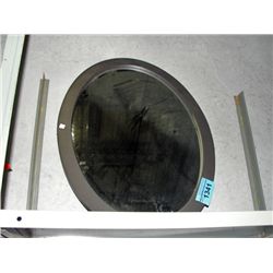 Oval decorative wall mirror