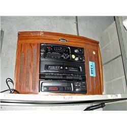 Technosonic old fashioned style table stereo with