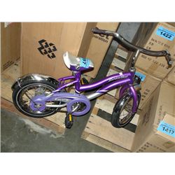 Surfer girl purple childs bicycle
