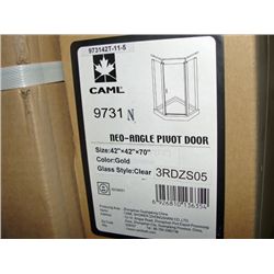 New Kaml gold framed with clear glass neo angle