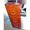 Image 1 : Vintage metal with wood look 3 drawer filing