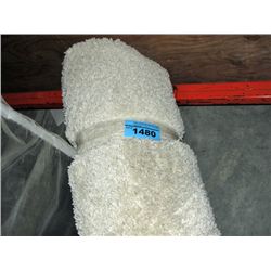 Large off white shag area rug