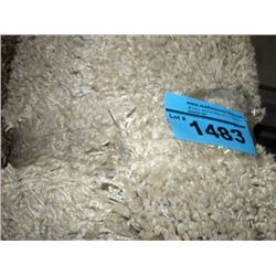 Large off white shag area rug