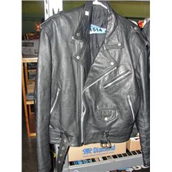 Black leather jacket