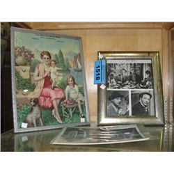 Shelf lot of hollywood nostalgic memorablia and