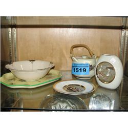 Shelf lot of ceramic wares