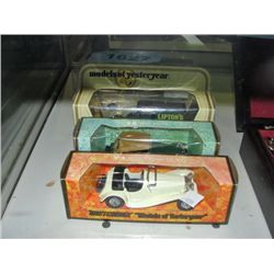 Lot of 4 diecast metal collectors cars