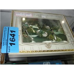 Over 70 year old framed ballerina picture