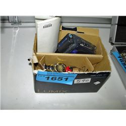 Box of assorted jewelry, wrist watches, sony handy