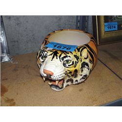 Ceramic tiger planter