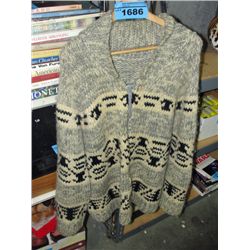Hand knitted indian wool jacket