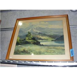 Vintage framed robert wood print
