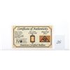 Image 1 : .999 gold bar- certified *SHIPPING NOT AVAILABLE*