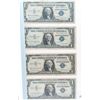 Image 1 : 4x American 1957 cashable silver certificates *SHIPPING NOT AVAILABLE*