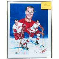 Framed Gordie Howe limited edition print