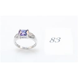 Gold plated amethyst ring