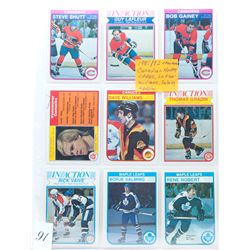 Set of 9 1981-82 opeechee canadian hockey