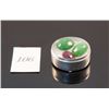 Image 1 : 2 rough cut emeralds and one rough cut ruby