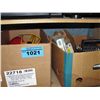 Image 1 : 2 boxes of misc items; sports gear, automobile