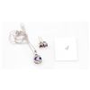Image 1 : Amethyst necklace & earring set with diamond