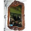 Image 1 : Carved mahogany framed decorative wall mirror