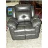 Image 1 : Grey leather living room recliner