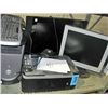 Image 1 : Shelf lot of computer components; dell tower, 2
