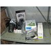 Image 1 : Shelf lot of misc; rc helicopters, dust vac, telus