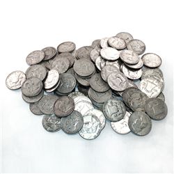 90% Silver Franklin Halves 100 pcs.