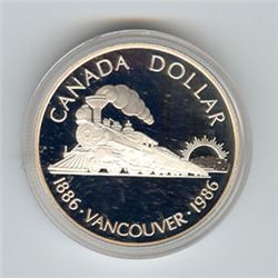 Canada 1986 silver dollar, Vancouver