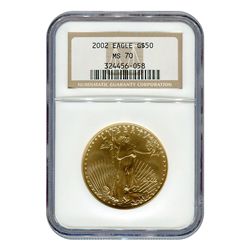 Certified American $50 Gold Eagle MS70 NGC (Date of our